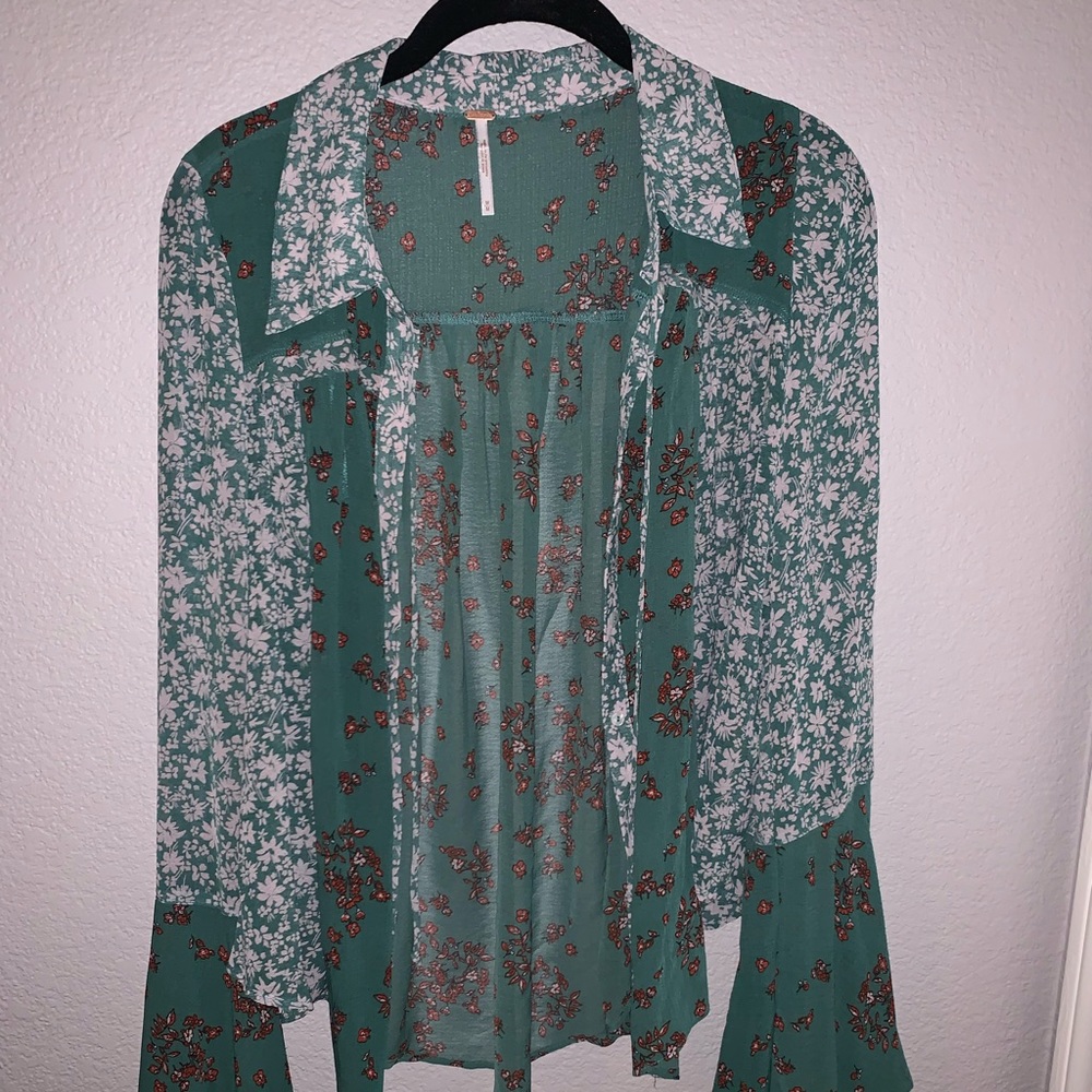 Free people bell sleeve top
